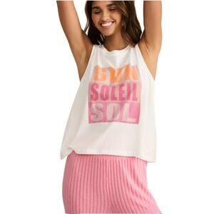 Z Supply Cote d'Azur Tank Top NWT Size Large Sun Soleil Sol